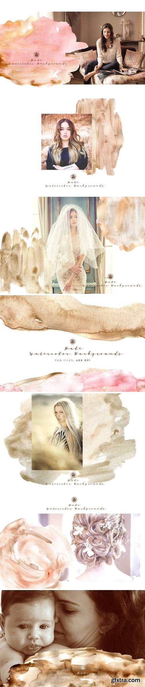 Pale Watercolor Backgrounds