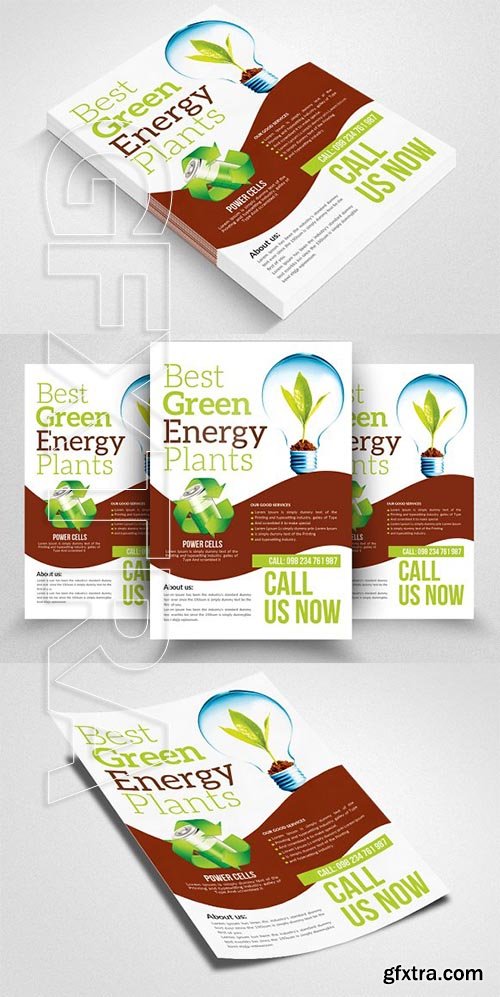 CreativeMarket - Save Energy Flyer Template 2196060