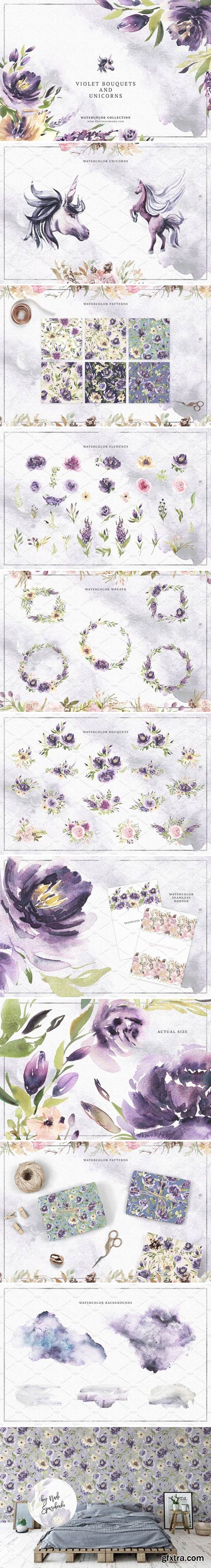 CM - Violet Bouquets & Unicorns 2377995