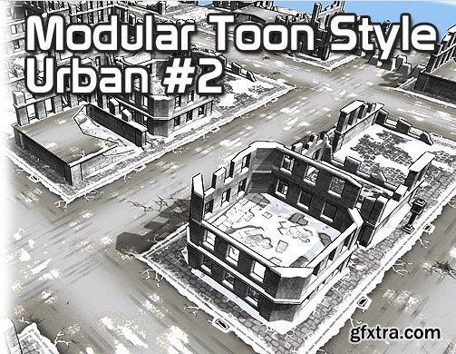 Unity Asset Store - Modular Toon Style Urban #2