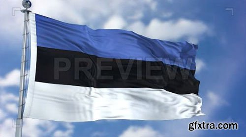 Estonia Flag Animation - Motion Graphics 73479