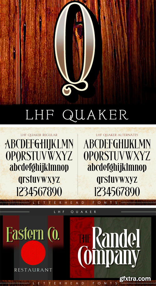 LHF Quaker Font Family