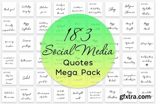 CM - 183 Social Media Quotes Mega Pack 2375842