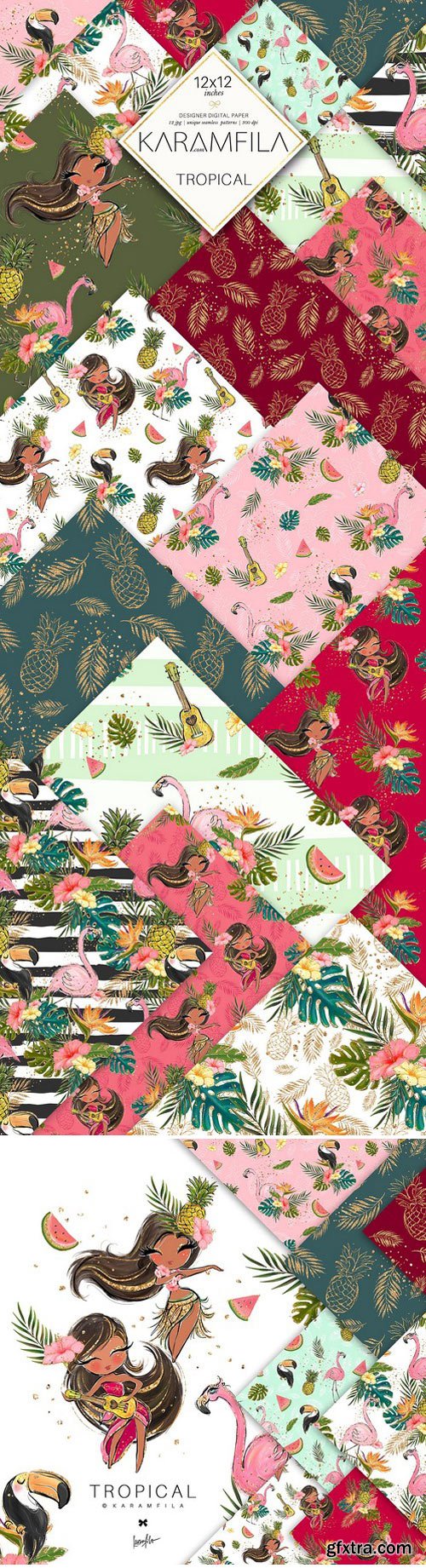 CM - Flamingo Summer Patterns 2377563