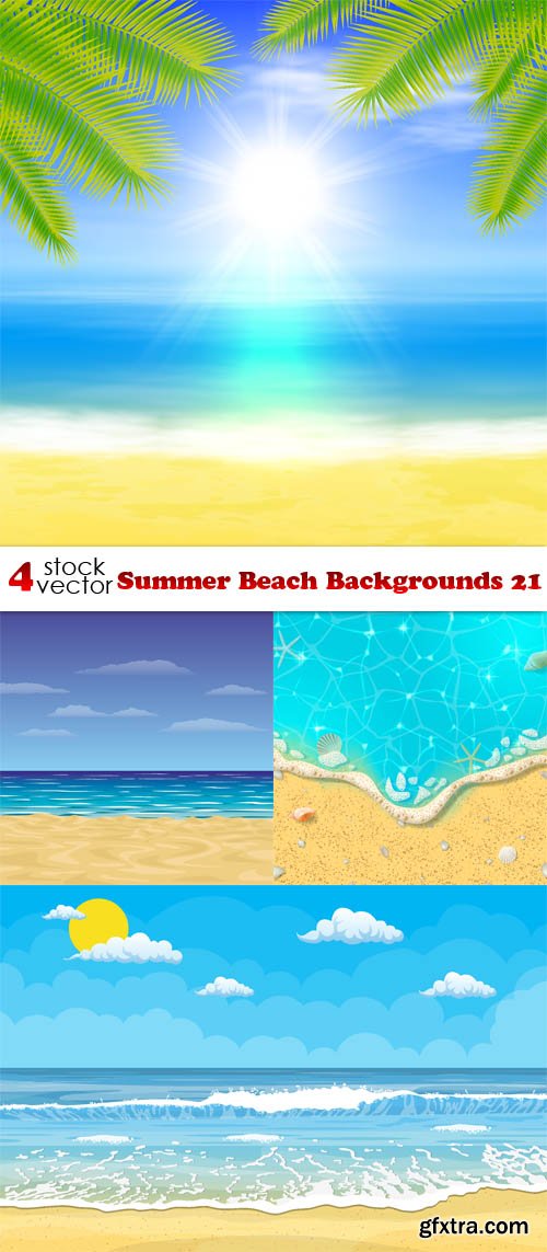 Vectors - Summer Beach Backgrounds 21