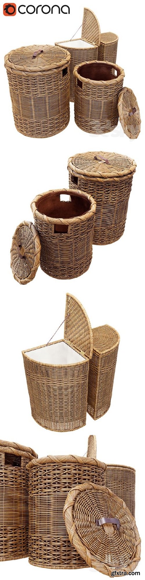 Wicker basket for Clothes