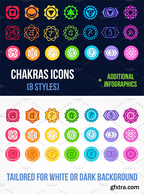 CM - Chakras Symbols Set 2423644