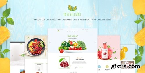 ThemeForest - Fresh Vegetable v1.0 - Organic Store & Eco Food Products PSD Template - 21726525
