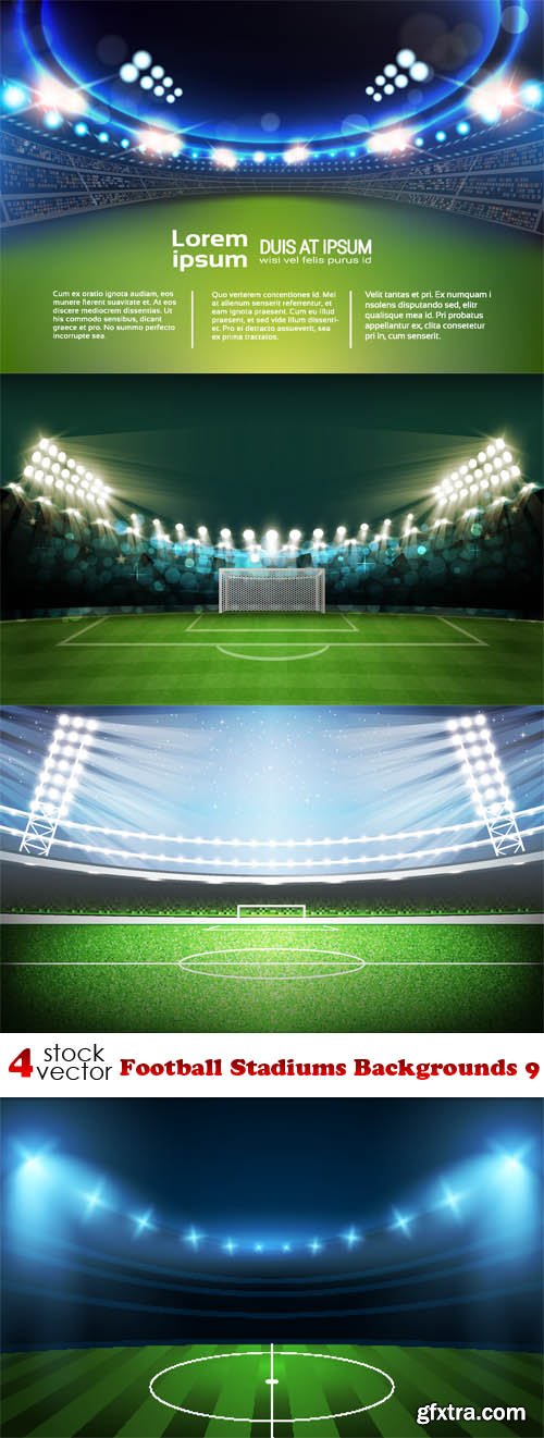 Vectors - Football Stadiums Backgrounds 9