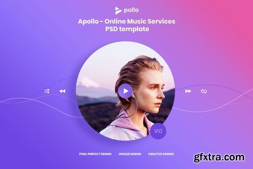 APOLLO - Online Music PSD Template ( Style 1 )