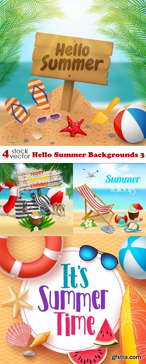 Vectors - Hello Summer Backgrounds 3