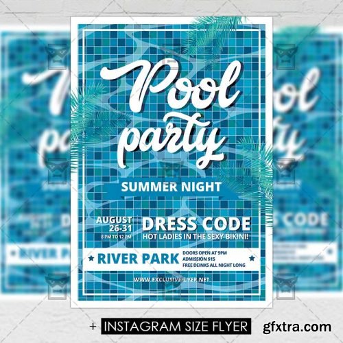 Pool Party – Premium A5 Flyer Template