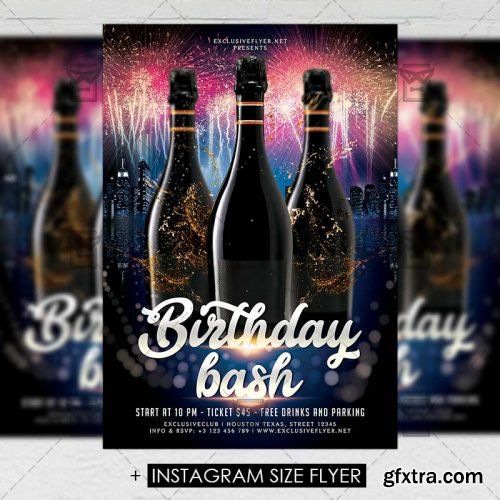 Birthday Bash – Premium A5 Flyer Template