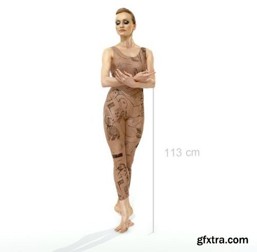 Female Dancing Ballet MWom0001-HD2-P05O05-S 3D model
