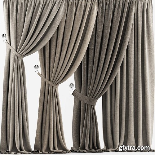 Curtains 23 3d Model