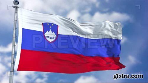 Republic Of Slovenia Flag - Motion Graphics 74311