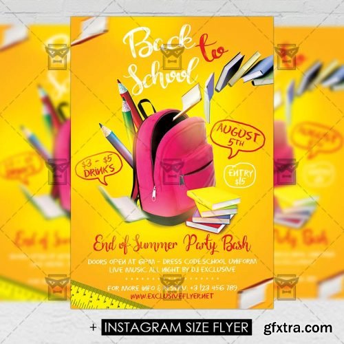 Back to School – Premium A5 Flyer Template