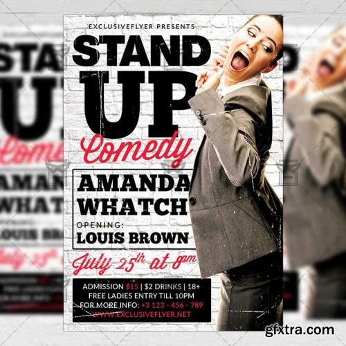 Stand Up Comedy – Premium A5 Flyer Template