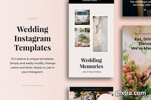 Outlife Wedding Instagram Templates