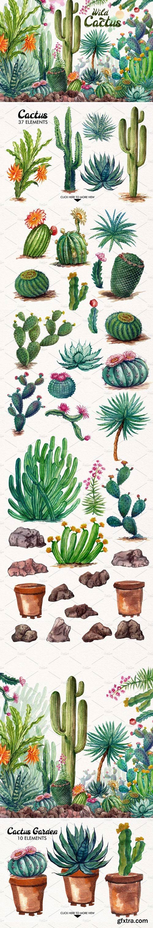 CM - Watercolor Cactuses 1485736