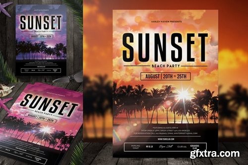 Sunset Event Flyer