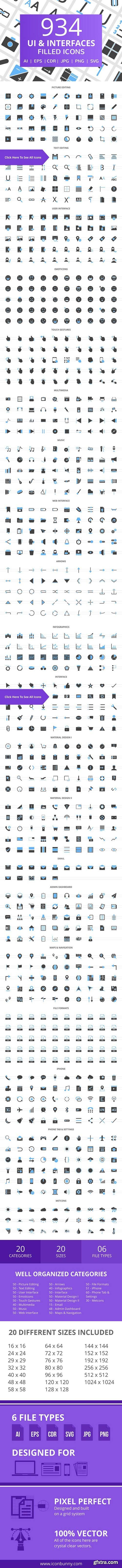 CM - 934 UI & Interfaces Filled Icons 2402731