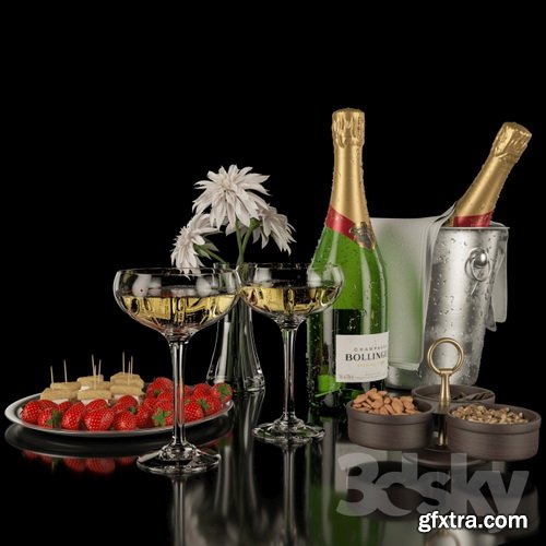 3dsky - Bollinger Champagne Set