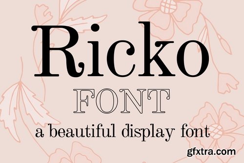 CM - Ricko - Display Font 2485086