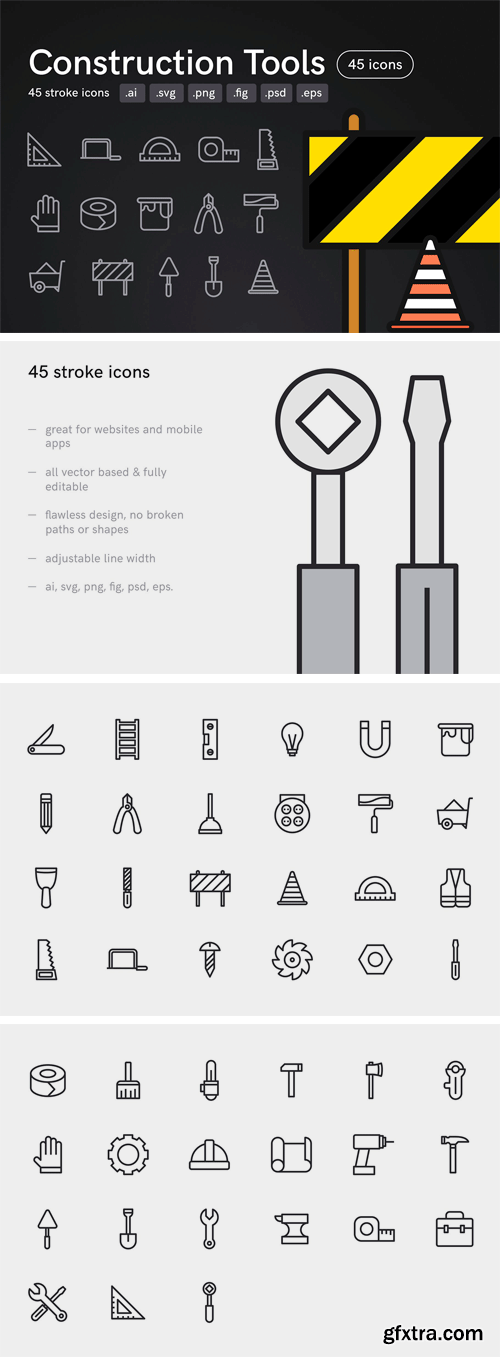 CM - Construction Tools Icons 2420597