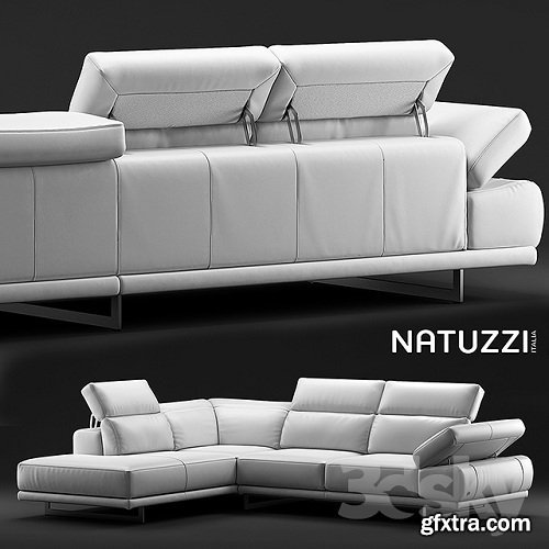 Sofa Natuzzi Borghese 3d Model