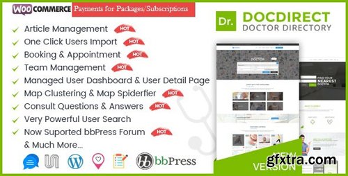 ThemeForest - Directory DocDirect v7.8 - Responsive WordPress Theme for Doctors and Healthcare Directory - 16089820