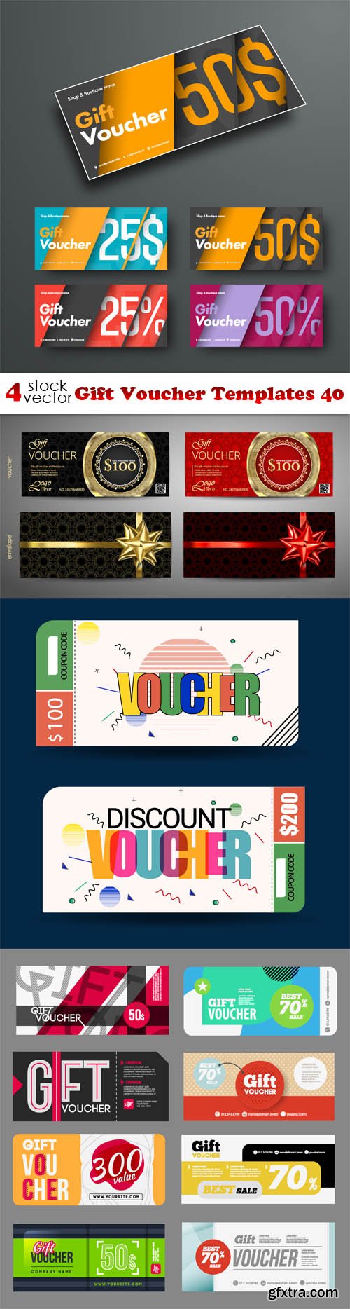 Vectors - Gift Voucher Templates 40