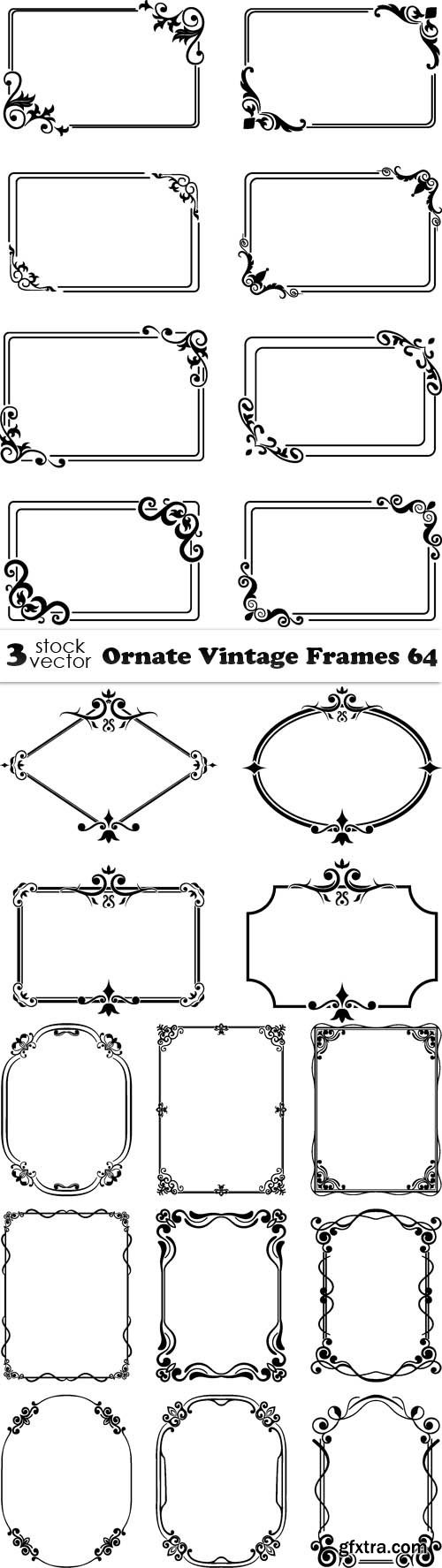 Vectors - Ornate Vintage Frames 64