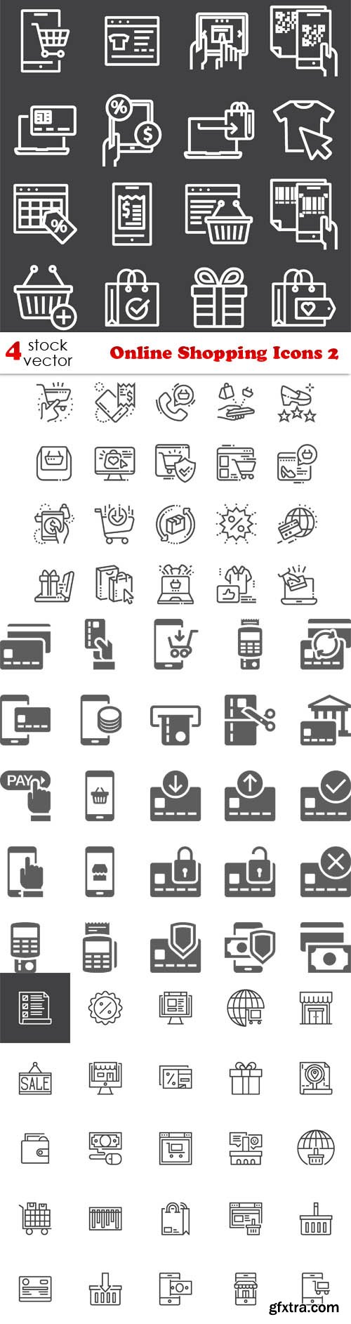 Vectors - Online Shopping Icons 2