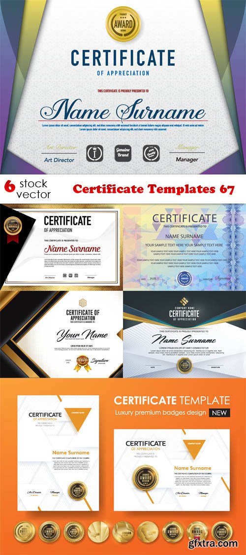 Vectors - Certificate Templates 67