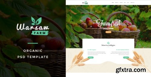 ThemeForest - Warsaw : Organic Fruits & Vegetables PSD Template - 18027829