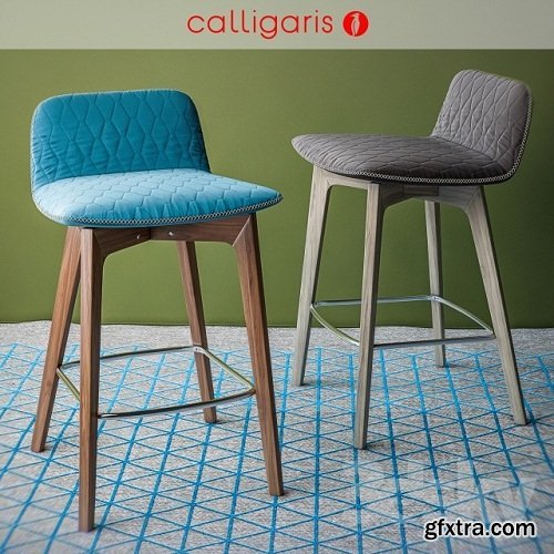 Calligaris bar stool SAMI stool 3d Model