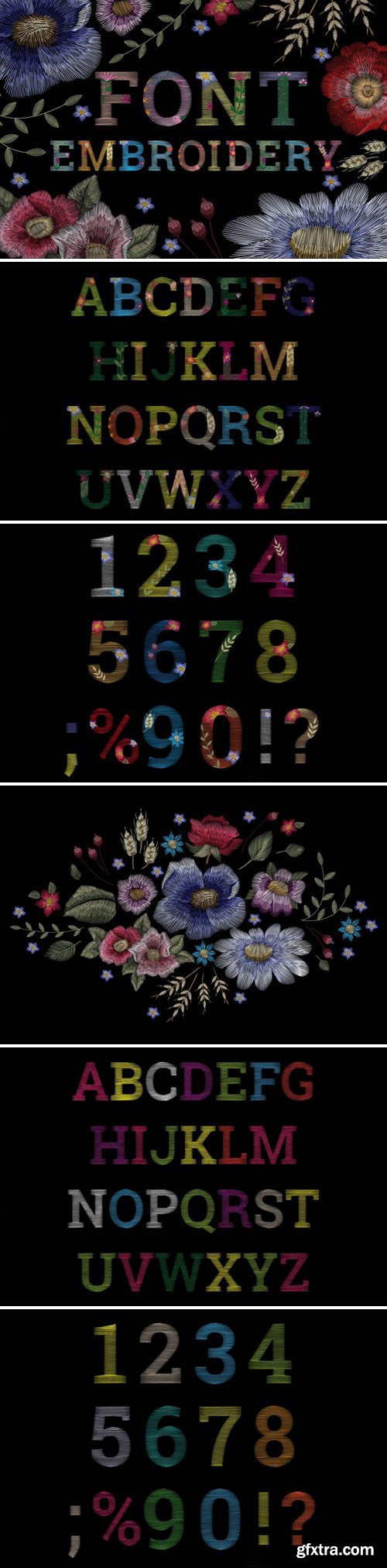 CM - Font flower embroidery 1587910