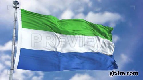Sierra Leone Flag Animation - Motion Graphics 74315