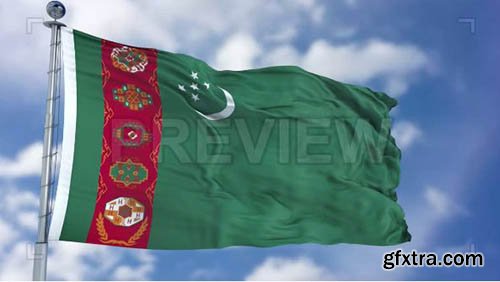 Turkmenistan Flag Animation - Motion Graphics 74443