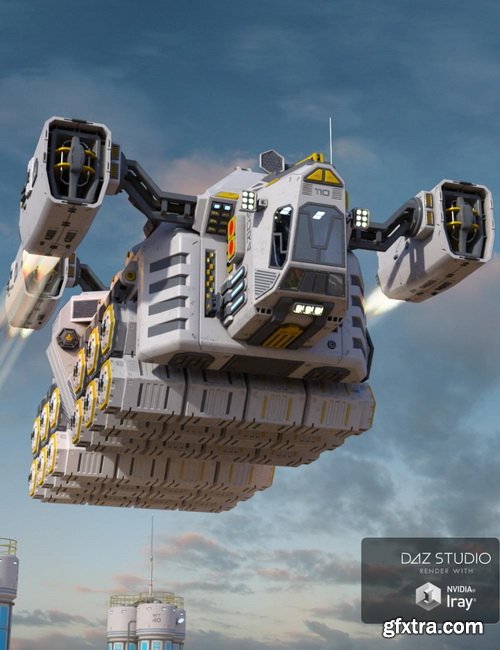 Daz3D - Sci-fi Cargo Ship