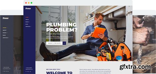 JoomShaper - Fixter v1.0 - Joomla Template for Home Maintenance and Handyman Service Websites