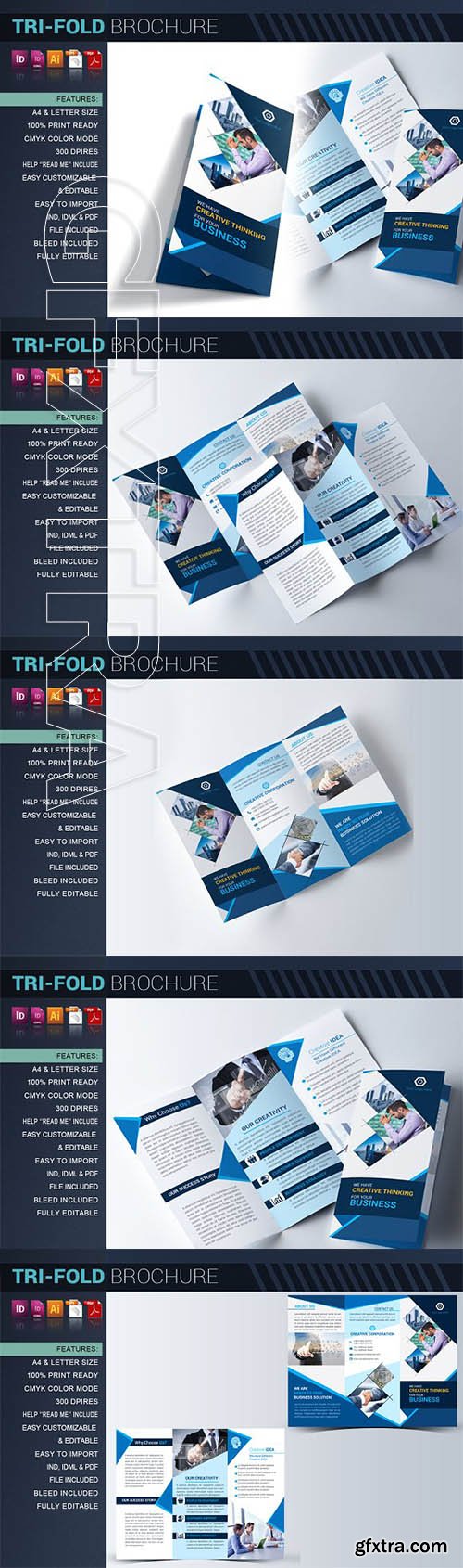 CreativeMarket - Tri-fold Brochure 2508312