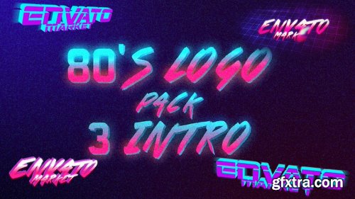 Videohive 80\'s Logo Intro Pack 3 in 1 19497990