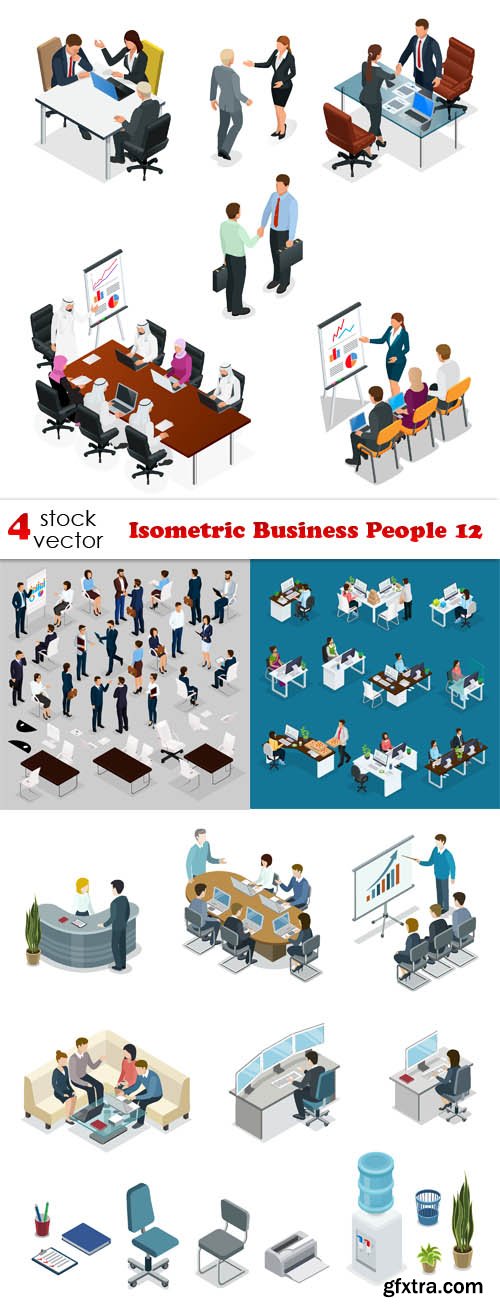 Vectors - Isometric Business People 12