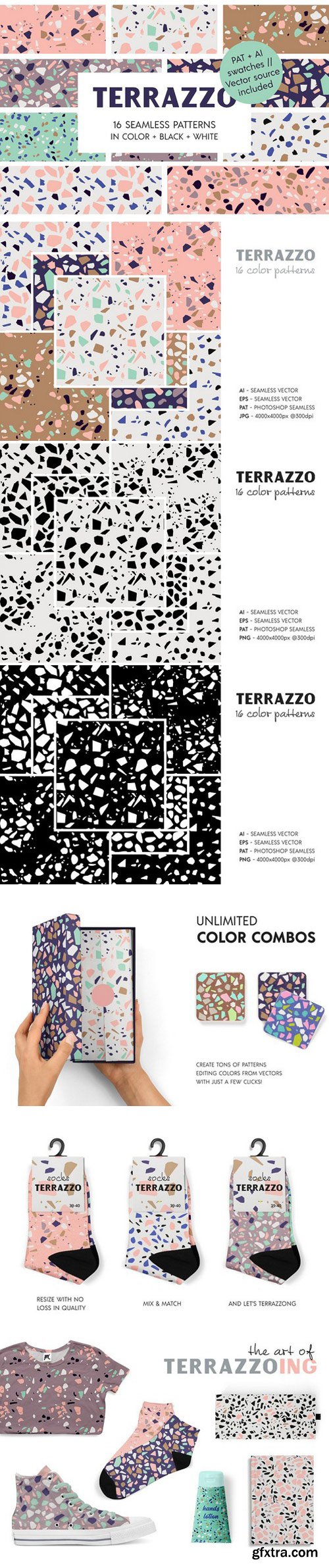 CM - Terrazzo Seamless Patterns 2430234
