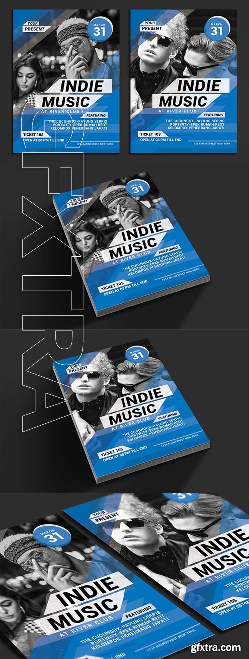 CreativeMarket - Indie Music Event Flyer 2505408