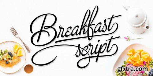 Breakfast Script Font Family