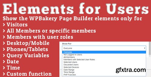 CodeCanyon - Elements for Users v1.5.1 - Addon for WPBakery Page Builder (formerly Visual Composer) - 13758689