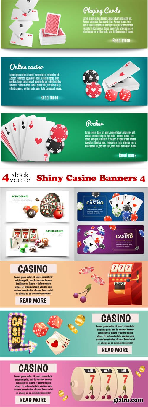 Vectors - Shiny Casino Banners 4